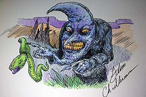 Remarque done in "Art of Michael Whelan"